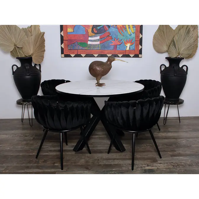 Luxurious designer chair &quot;Wave&quot; Schwarz (2 Set)-Fig. 9
