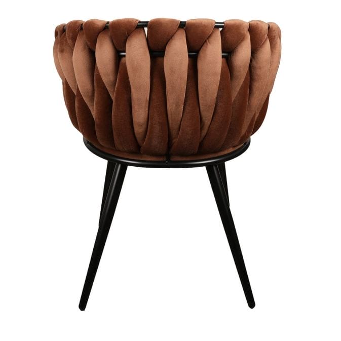 Luxuriöser Designer Stuhl "Wave" Kupfer (2er-Set) – Bild 3
