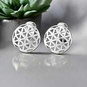 Ohrstecker "Blume des Lebens", 925 Sterling Silber Ohrstecker "Blume des Lebens", 925 Sterling Silber