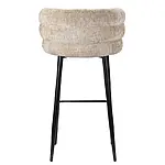 Barstuhl / Bar Chair "Cloud" mit cremefarbener Polsterung – Bild 6