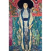 Tapisserie murale artisanale « Adele Klimt », insonorisée (sur châssis) Tapisserie murale artisanale « Adele Klimt » 95/135, tendue sur châssis et insonorisée