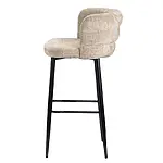 Barstuhl / Bar Chair "Cloud" mit cremefarbener Polsterung – Bild 4