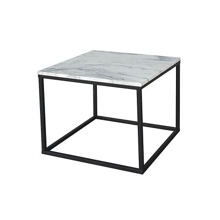 Quadratischer Couchtisch "Epoqa" mit Tischplatte aus echtem Marmor
