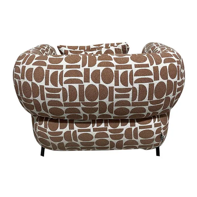 Kathmandu-inspired lounge Chair &quot;Amon&quot; in earthy terracotta tone-Fig. 4