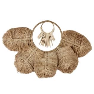 Wall decoration &quot;nomade&quot;, handmade wall art made of natural materials