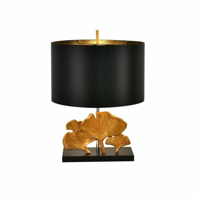 Luxurious table lamp &quot;Flora&quot; with black satin umbrella - picture 2