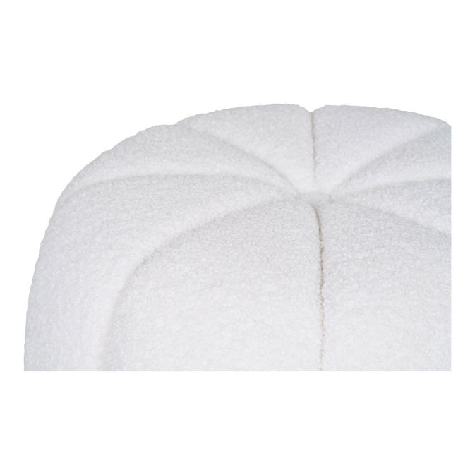 Paisley Pouf Hocker in elegantem Off-White – Bild 4
