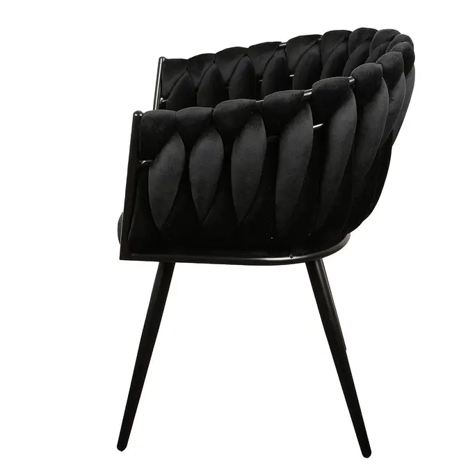 Luxurious designer chair &quot;Wave&quot; Schwarz (2 Set)-Fig. 4