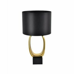 Table lamp &quot;Mara&quot; with a satin black lampshade
