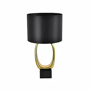 Table lamp &quot;Mara&quot; with a satin black lampshade