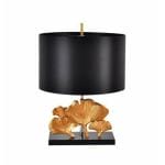 Luxurious table lamp &quot;Flora&quot; with black satin umbrella