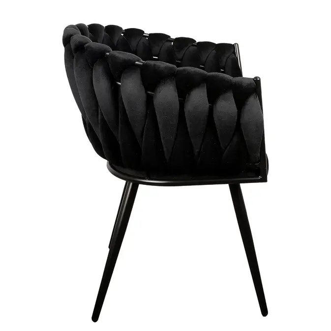 Luxurious designer chair &quot;Wave&quot; Schwarz (2 Set)-Fig. 2
