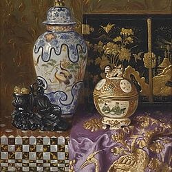 Ernst Czernotzky: Stilleven met Aziatische kunst (ca. 1930)