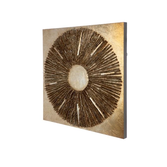 Luxurious mural &quot;Altinoh&quot; made of wood + synthetic resin, black and gold-picture 4