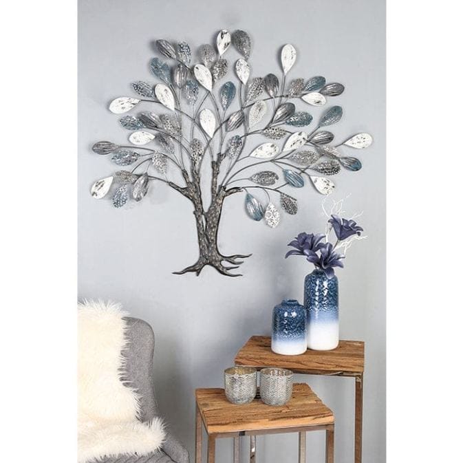 Metal wall relief &quot;Tree&quot; - tree with multi -colored leaves than wall jewelry - Figure 2