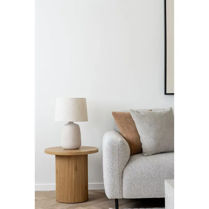 Ceramic table lamp &quot;Croft&quot; from Fiberclay in stone look - Image 4