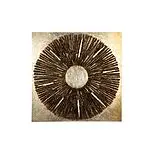 Luxuriöses Wandbild "Altinoh" aus Holz + Kunstharz, schwarz-gold