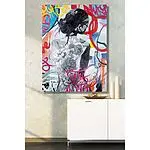 Street Art Leinwandbild "Urban Beauty", handgemalt auf Keilrahmen gespannt – Bild 2