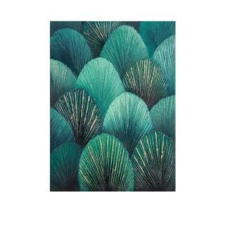 Canvas picture &quot;Montipora&quot;, acrylic painting in Art Deco style