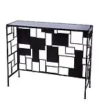 Sideboard "Mondrian", Glas-Metall-Mix, Hommage an Moderne Kunst – Bild 4