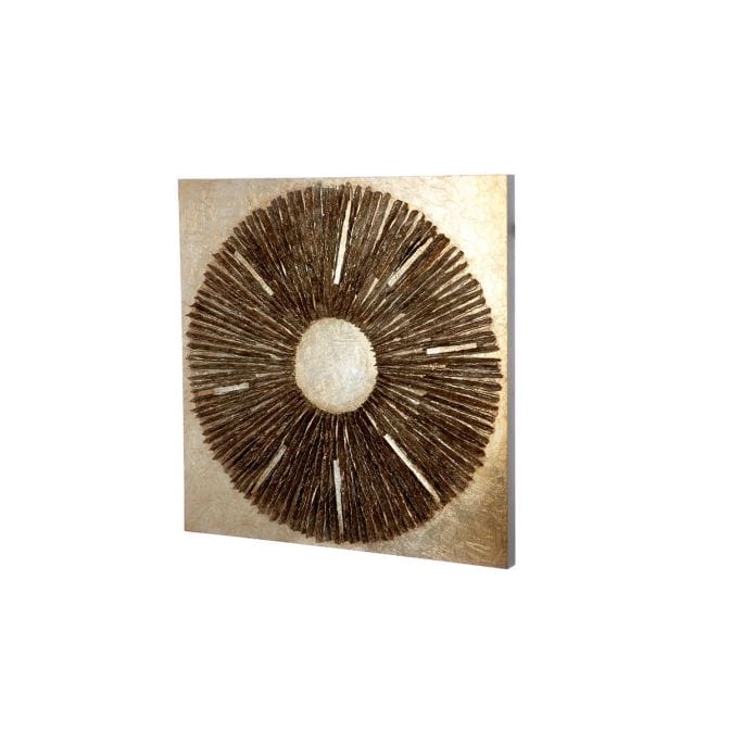 Luxurious mural &quot;Altinoh&quot; made of wood + synthetic resin, black and gold-Fig. 3