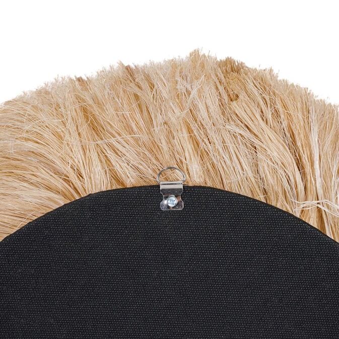 Coastal Bohemian Interior Wand mirrors "La Duchessa", Abacá fibers, nature-Image 6