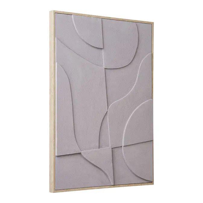 Relief canvas picture &quot;Pour Madeleine&quot;, minimalist wall decoration in sand paint-Fig. 3