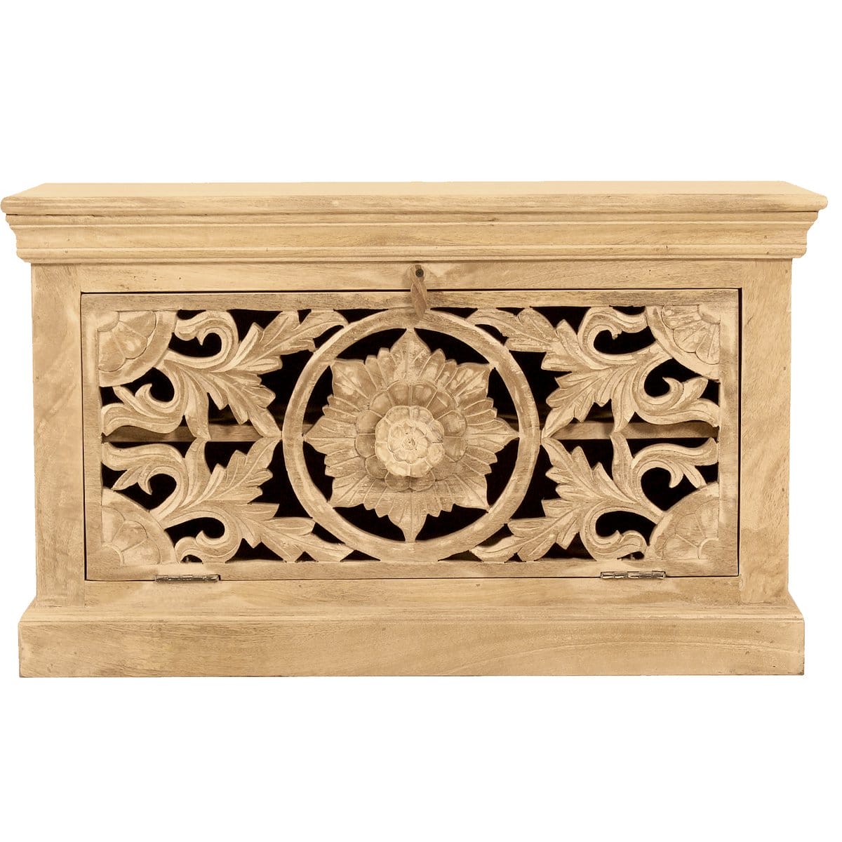 Set di 5 assi da pavimento "Carvings" con intagli elaborati, legno di mango, calda tonalità naturale del legno Set di 5 assi da pavimento "Carvings" con intagli elaborati, legno di mango, calda tonalità naturale del legno – Immagine 5