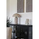 Relief-Leinwandbild "Pour Madeleine", minimalistische Wanddekoration in Sandfarbe – Bild 5