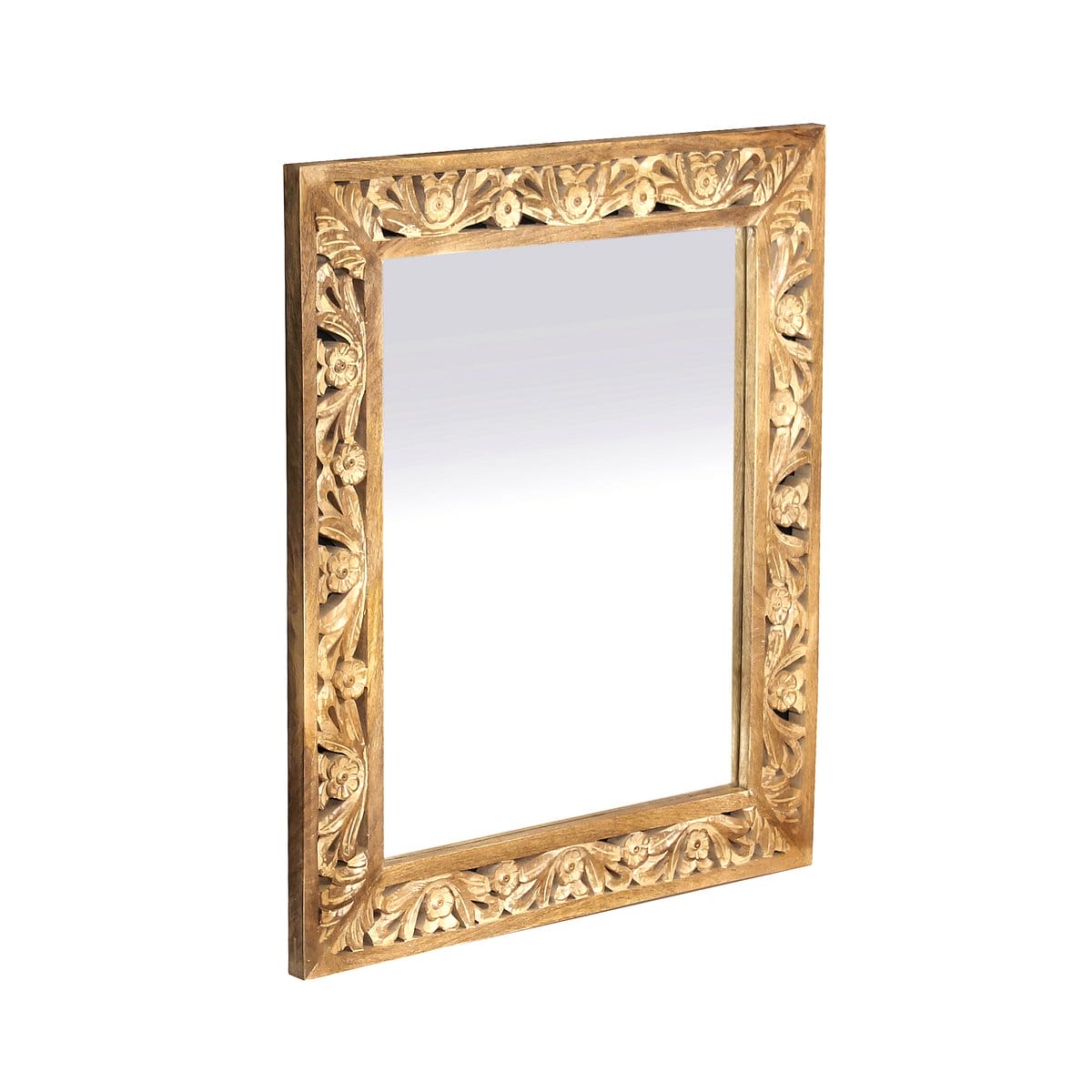 Set di 5 assi da pavimento "Carvings" con intagli elaborati, legno di mango, calda tonalità naturale del legno Set di 5 assi da pavimento "Carvings" con intagli elaborati, legno di mango, calda tonalità naturale del legno – Immagine 9