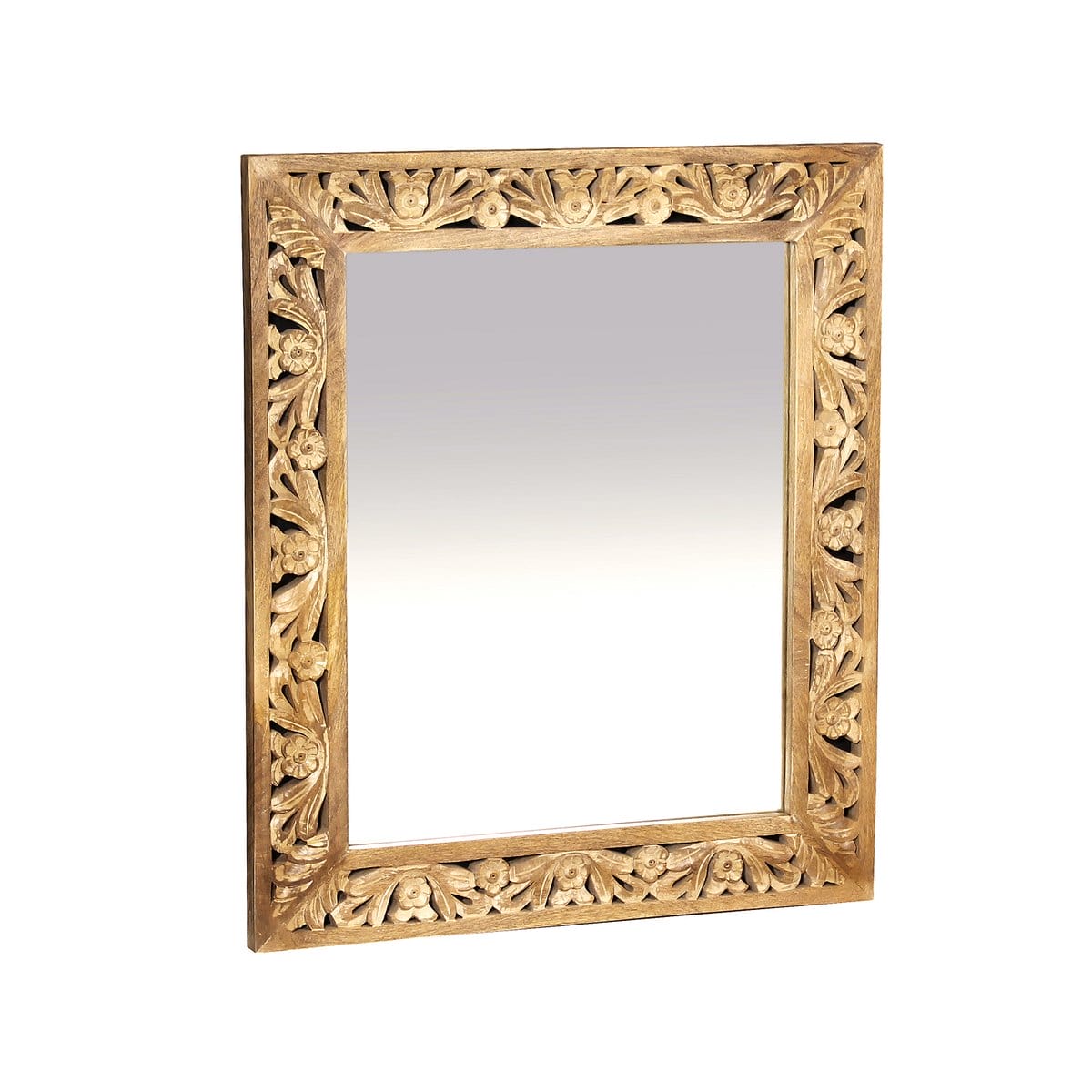 Set di 5 assi da pavimento "Carvings" con intagli elaborati, legno di mango, calda tonalità naturale del legno Set di 5 assi da pavimento "Carvings" con intagli elaborati, legno di mango, calda tonalità naturale del legno – Immagine 7