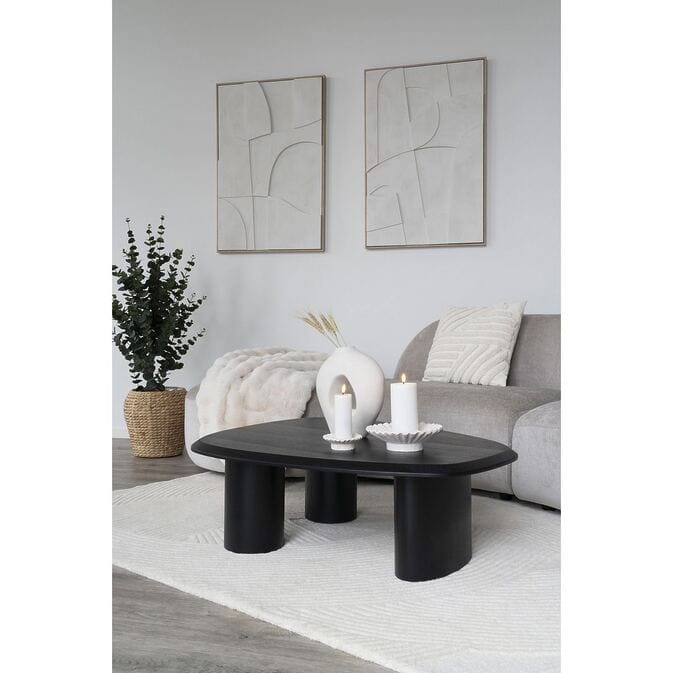 Relief-Leinwandbild "Pour Madeleine", minimalistische Wanddekoration in weiß – Bild 2