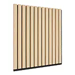 Akustikpaneele / Wandpaneele für Lamellenwand, Holzfurnier, natur, Eichenoptik – Bild 2