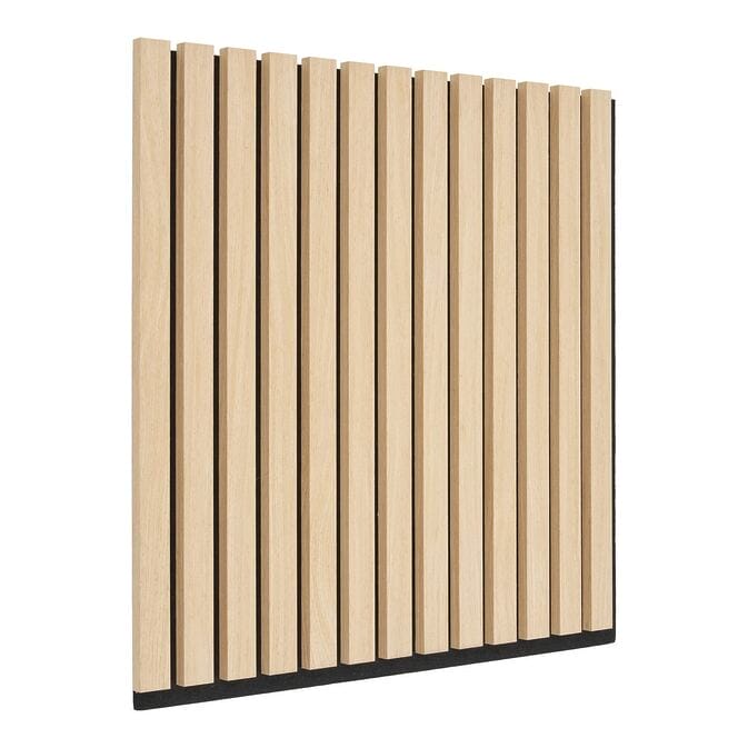 Akustikpaneele / Wandpaneele für Lamellenwand, Holzfurnier, natur, Eichenoptik – Bild 2