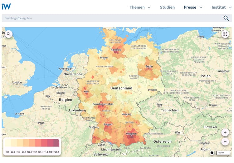 Umzug in eine neue Stadt: Kleines Handbuch für Kreative Tipps für Künstler kunst transport Eine neue Studie des Instituts der deutschen Wirtschaft (IW) und des Bundesinstituts für Bau-, Stadt- und Raumforschung (BBSR) von 2023 beziffert erstmals die Lebenshaltungskosten für alle 400 Kreise und Städte in Deutschland.