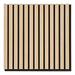 Akustikpaneele / Wandpaneele für Lamellenwand, Holzfurnier, natur, Eichenoptik