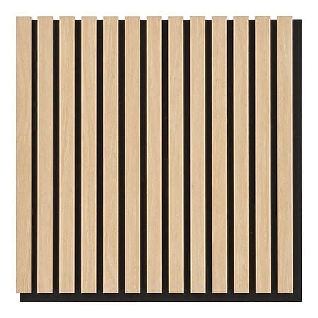 Akustikpaneele / Wandpaneele für Lamellenwand, Holzfurnier, natur, Eichenoptik