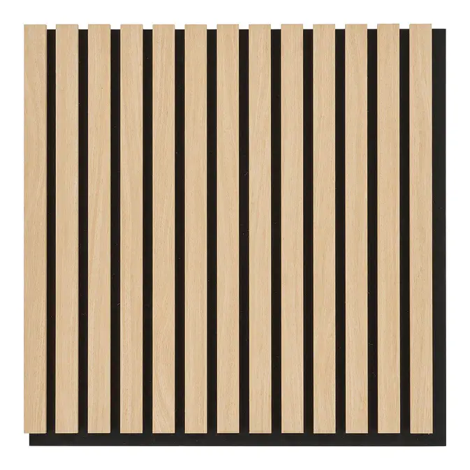 Akustikpaneele / Wandpaneele für Lamellenwand, Holzfurnier, natur, Eichenoptik