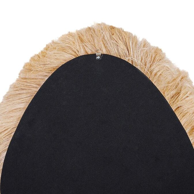 Coastal Bohemian Interior Wand mirrors "La Duchessa", Abacá fibers, nature-Image 5