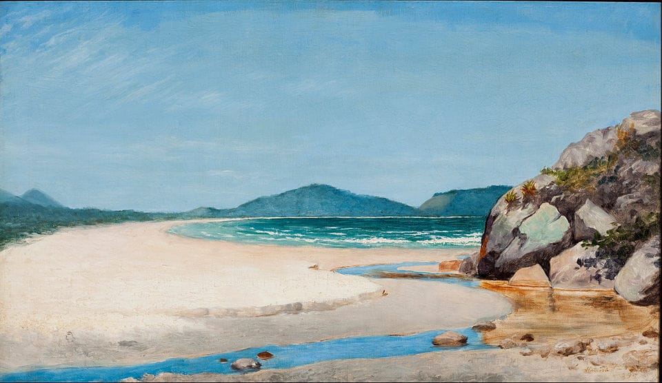 Seascape, Guarujá von José Ferraz de Almeida Júnior (1850–1899)