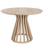 J-line dining table &quot;Eli&quot; from Mangoholz Natur, sculptural design