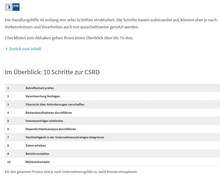 Handlungshilfe der Bayerischen IHK in Zusammenarbeit mit dem Infozentrum UmweltWirtschaft (IZU)