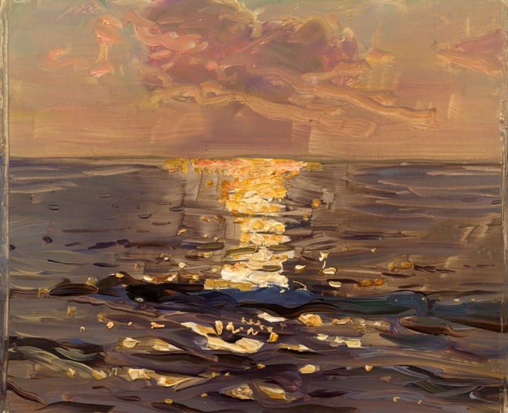 Meereslandschaften als Quell der inneren Heilung: Impressionistisches Meeresgemälde von Constantin Westchiloff