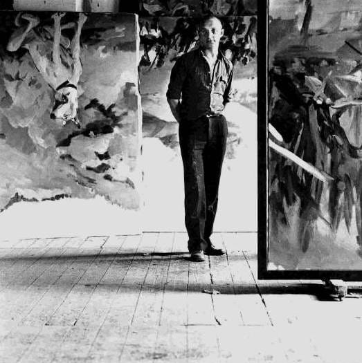 Georg Baselitz photographed by Lothar Wolleh, Mülheim, 1971