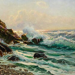 Maine Seascape von Constantin Westchiloff (entstanden zwischen 1930 und 1945); Standort: Metropolitan Museum of Art (USA)