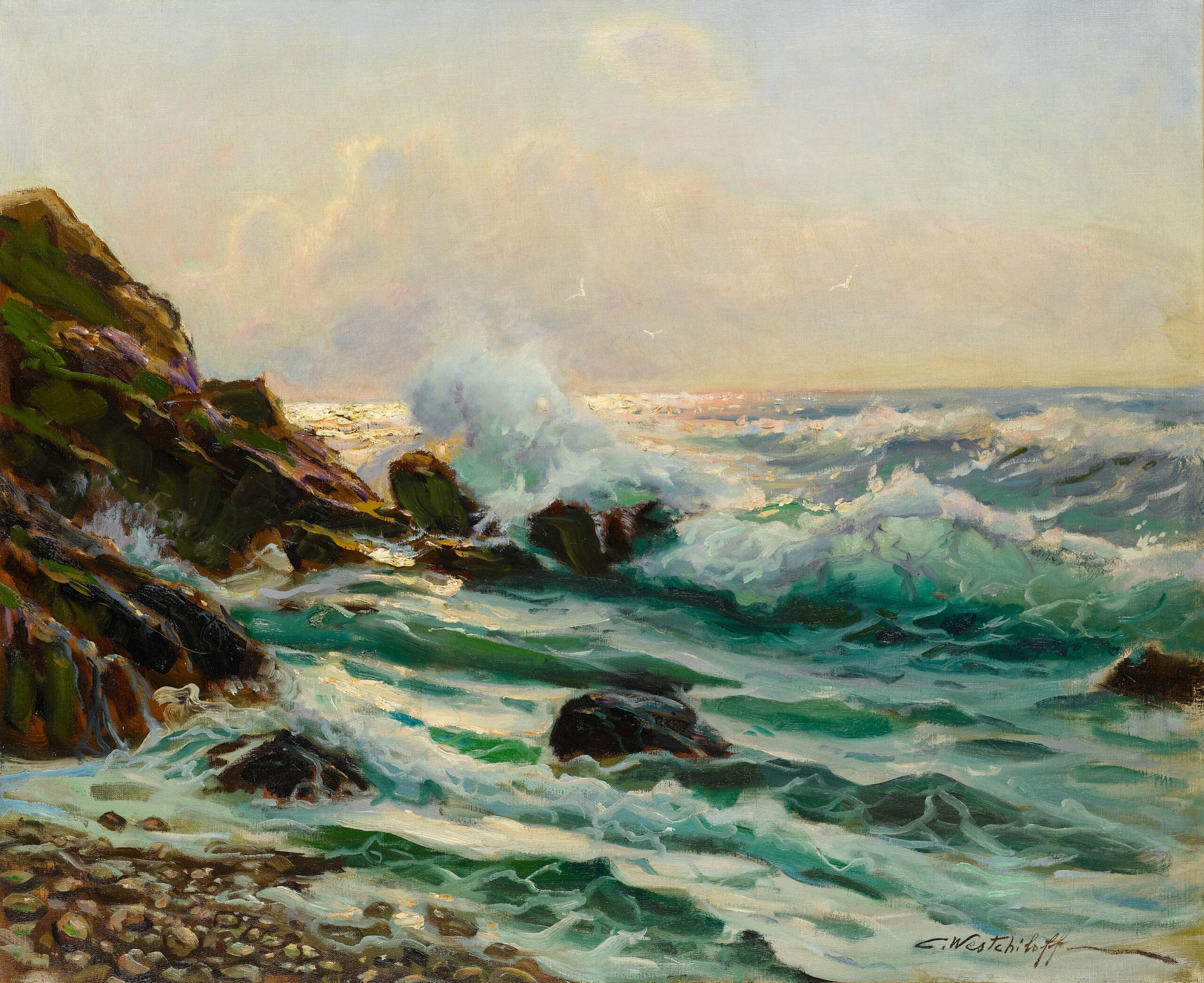 Maine Seascape von Constantin Westchiloff (entstanden zwischen 1930 und 1945); Standort: Metropolitan Museum of Art (USA)