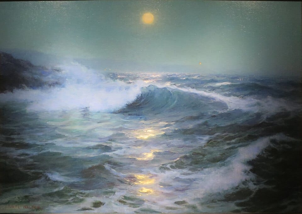 Meereslandschaft von Lionel Walden, 1911, Öl auf Leinwand, Pacific Club, Honolulu
