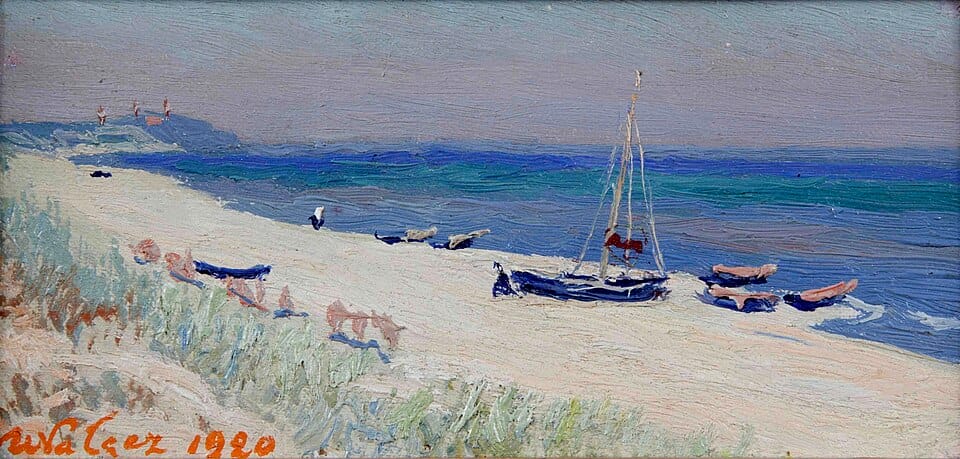 Włodzimierz Nałęcz - Strand in Wielka Wieś 1920