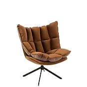 J-Line Komfortabler Relaxsessel inkl. Polsterkissen, Farbe: Rostbraun J-Line Komfortabler Relaxsessel inkl. Polsterkissen, Farbe: Rost / Orange