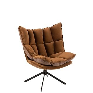 J-Line Komfortabler Relaxsessel inkl. Polsterkissen, Farbe: Rost / Orange